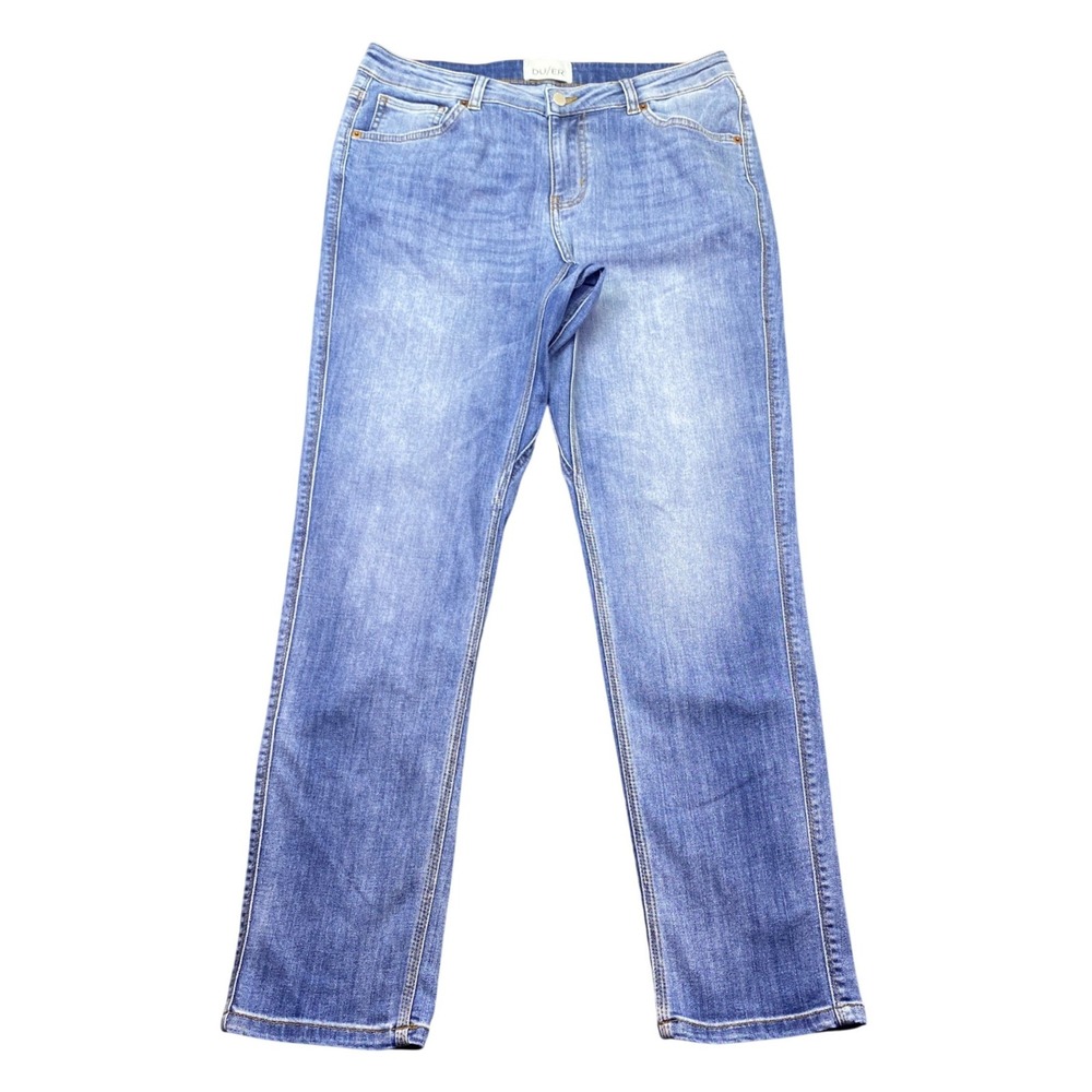 DU/ER Performance Denim Slim Straight Jeans Blue Sz 30 WFLR5001 Coolmax Stretch